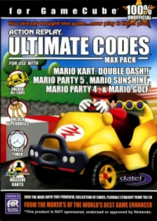 Action Replay Ultimate Cheats for Use with Mario Kart - Double Dash!! (UK) (Unl)
